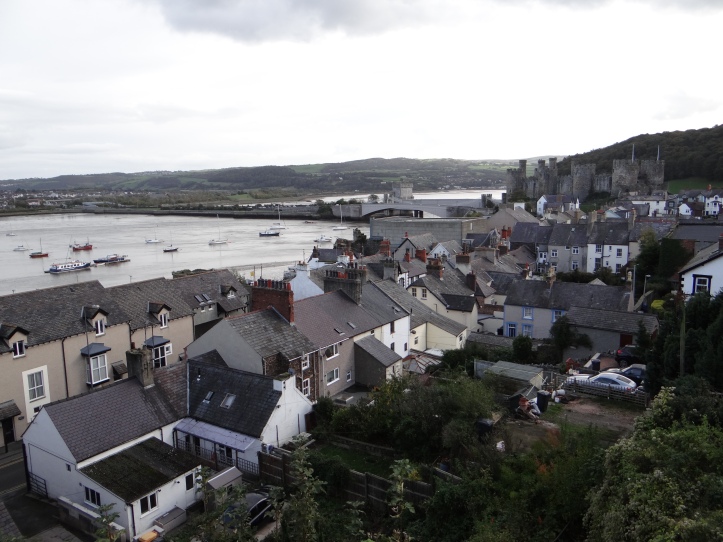Beautiful view towards Conwy Castle